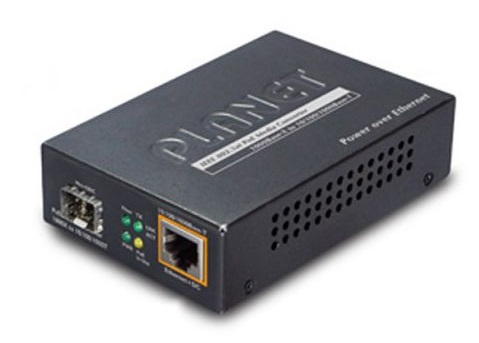 Медиа-конвертер Planet GTP-805A 1000Base-X to 10/100/1000Base-T 802.3at PoE Media Converter (mini-GBIC, SFP)