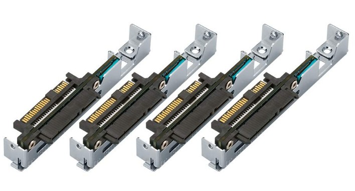 Адаптер QNAP QDA-SA3-4PCS SATA HDD в дисковые отсеки 2,5 SAS. Для двухконтроллерных сетевых накопителей.