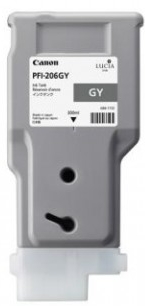 CANON картриджи для широкоформатных принтеров Картридж Canon PFI-206 GY 5312B001 для IPF6400 Grey,300 мл