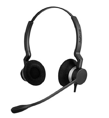 Гарнитура проводная Jabra BIZ 2300 Duo 2309-820-104 82 E-STD, NC, два динамика, QD разъем