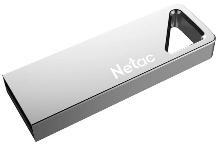 Накопитель USB 2.0 8GB Netac NT03U326N-008G-20PN U326, металлическая плоская