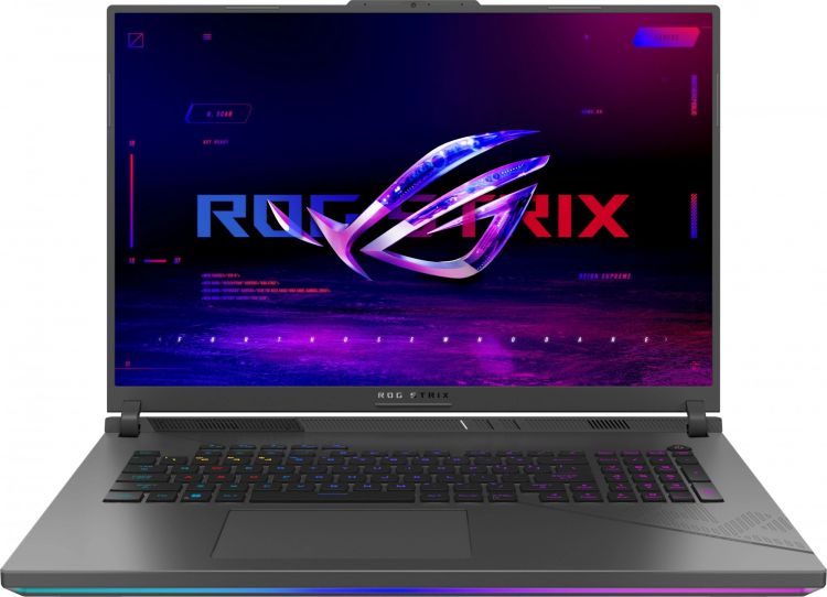   Xcom-Shop Ноутбук ASUS ROG Strix G18 G814JV-N6168 90NR0CM1-M00BC0 i7-13650HX/16GB/1TB SSD/noDVD/18 2560x1600 240Hz/GeForce RTX4060 8GB/Cam/BT/WiFi/noOS/Eclipse