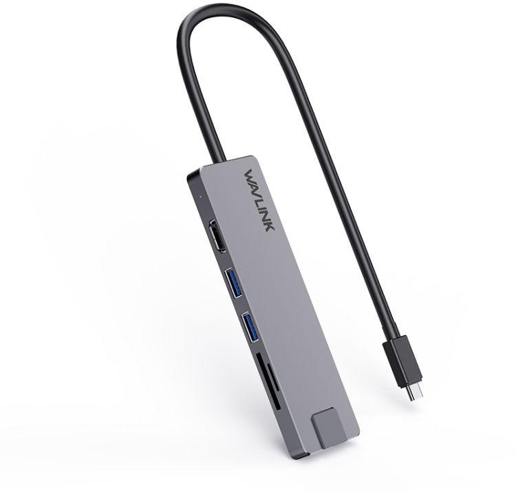 Док-станция WAVLINK WL-UHP3409 USB-C Travel Mini/100W PD/USB3.0/USB2.0/HDMI 4K 30HZ/Gigabit LAN