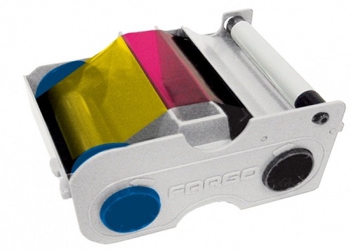 Красящие ленты FARGO Картридж Fargo 45450 YMCKO многоразовый с лентой и чистящим валиком. Для C50. Полноцветная лента с полимерной черной панелью, прозрачным защитным слое