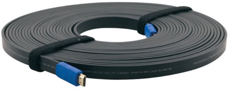 Кабель интерфейсный HDMI-HDMI Kramer C-HM/HM/FLAT/ETH-75 97-01014075 19M/19M, (Вилка - Вилка), 22.9м, плоский c Ethernet (v1.4)