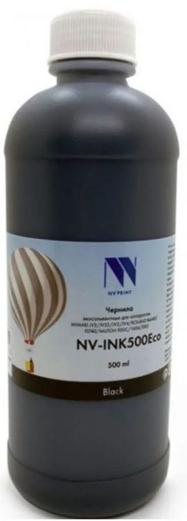Чернила NVP NV-INK500BkEco/b экосольвентные для аппаратов Epson, Mimaki, Mutoh, Roland, 500ml, black