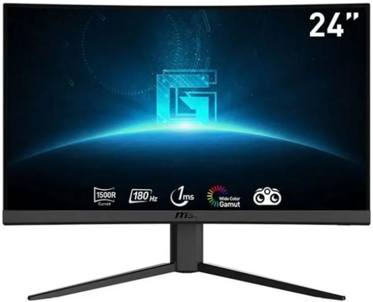 Монитор 23,6 MSI G24C4 E2 9S6-3BA01T-052 1920x1080, 16:9, VA, 180Hz, 1ms, 3000:1, 250cd, 178гр/178гр, 2*HDMI, DP, black