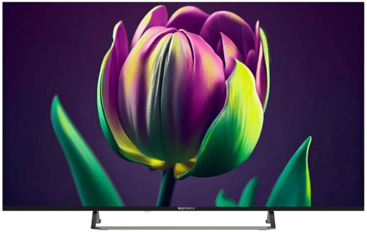 Телевизор TopDevice TDTV50CS06U_BK Frameless UHD ready/T2/S2/CI+/Dolby/AAC/Android 11 Smart (1/16Gb)/black, BT, 2 пульта