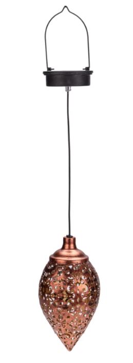 Светильники наружного освещения  Xcom-Shop Светильник Rexant 602-2402 подвесной Фатих, 3000К, встроенный аккумулятор, солнечная панель, коллекция Стамбул
