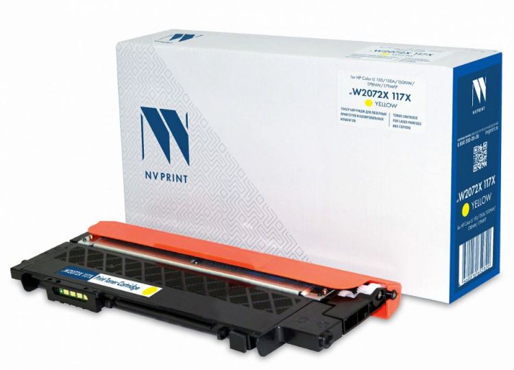 Картридж NVP NV-W2072X-117X-Y для HP Color LJ 150/150A/150NW/178NW/179MFP (1300k), yellow
