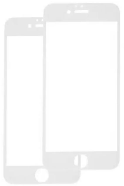 Защитное стекло Red Line УТ000028521 для Apple iPhone 8 Plus (5.5), tempered glass, белая рамка, 2 шт
