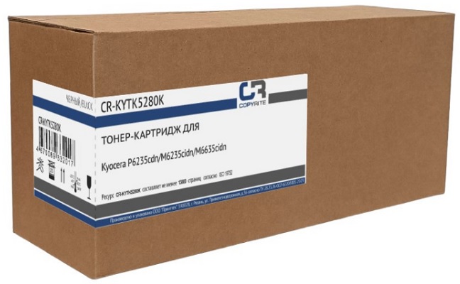 Тонер-картридж CopyRite CR-KYTK5280K для Kyocera P6235cdn/M6235cidn/M6635cidn, TK-5280K, 13000 стр, black