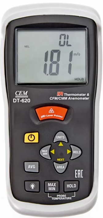 Термоанемометр CEM DT-620 CEM 480526