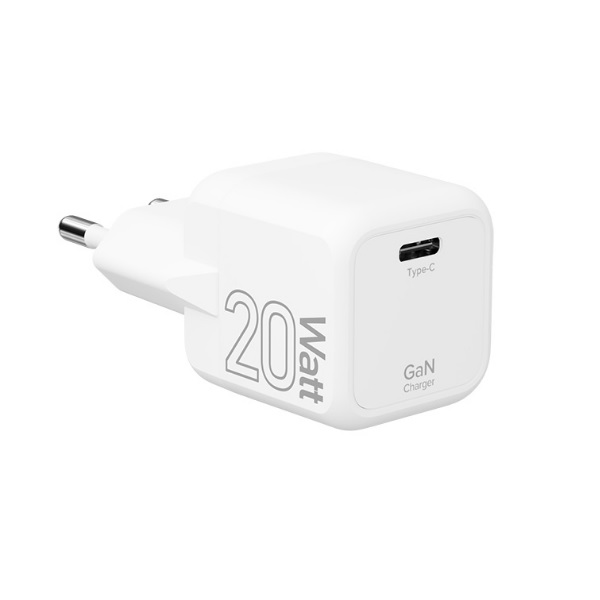 Зарядное устройство сетевое Lyambda LJC-20-1C GaN, 20 Вт, 1xUSB-C, белый