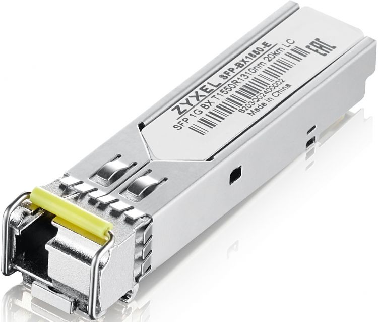 Трансивер ZYXEL SFP-BX1550-E-ZZBD02F SFP-BX1550-E, WDM, single mode, SFP, SC, Tx1550/Rx1310, 20 км (10шт)