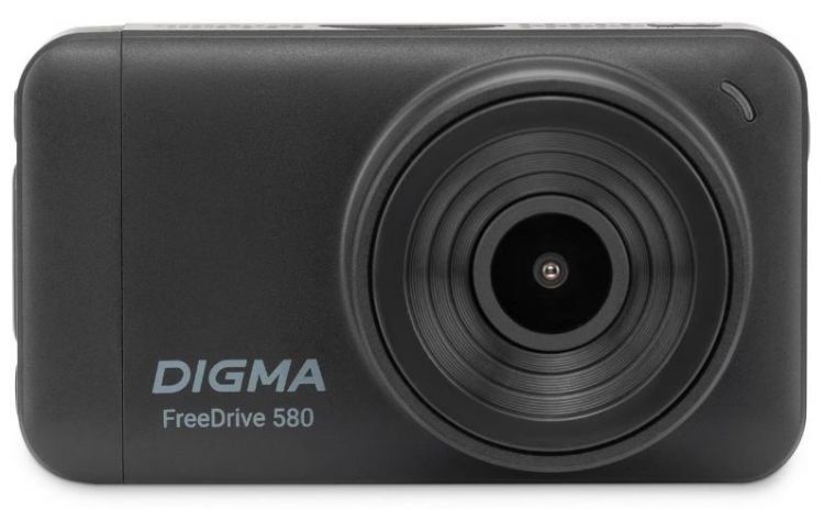 Видеорегистратор автомобильный Digma FreeDrive 580 FD580 черный 4Mpix 1296x2304 1296p 140гр. GP2178