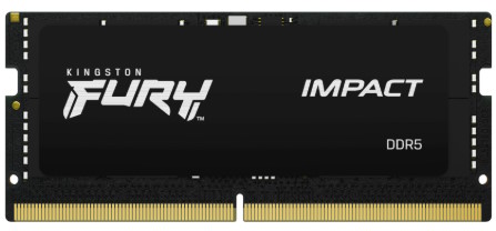   Xcom-Shop Модуль памяти SODIMM DDR5 32GB (2*16GB) Kingston FURY KF564S38IBK2-32 Impact Black XMP 6400MHz 1RX8 CL38 1.35V 262-pin 16Gbit радиатор