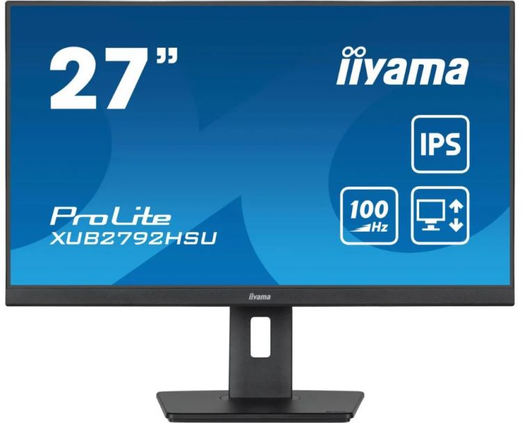   Xcom-Shop Монитор 27 Iiyama ProLite XUB2792HSU-B6 черный IPS LED 0.4ms 16:9 HDMI M/M матовая HAS Piv 250cd 178гр/178гр 1920x1080 100Hz DP FHD USB