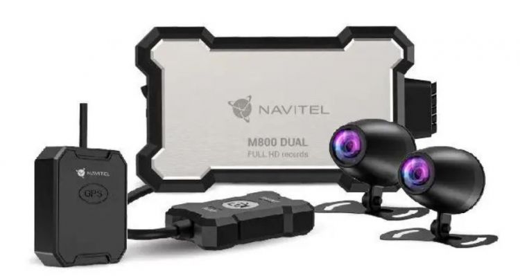 Видеорегистратор Navitel M800 DUAL Moto 1080x1920, 130°, GPS MSTAR 8339DN, черный (1911824)