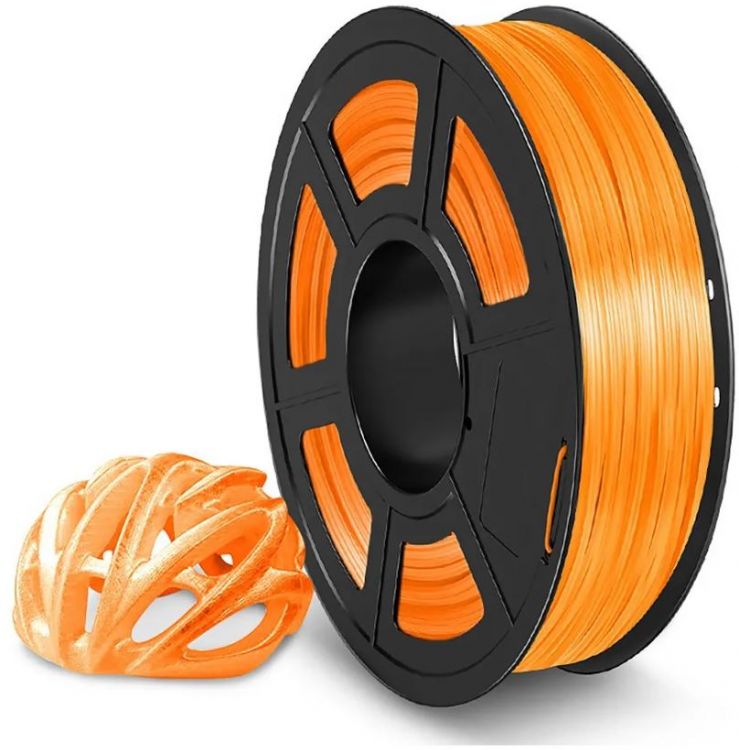 Пластик NVP NV-3D-TPU-TRANS-ORANGE TPU Trans. Orange для 3D печати, диаметр 1.75мм, длина 165м, 0,5 кг