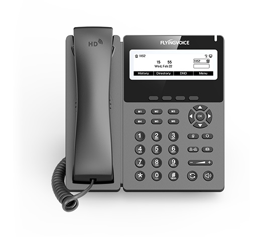   Xcom-Shop Телефон VoiceIP Flying Voice P22P IP телефон, 2xEthernet 10/100, LCD 3.8'' 384x106,2.4GHz Wi-Fi, 2 аккаунта SIP, G722, Opus, Ipv-6, порт для гарнитуры