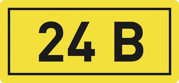 Наклейка EKF an-2-03 24В, 10х15мм