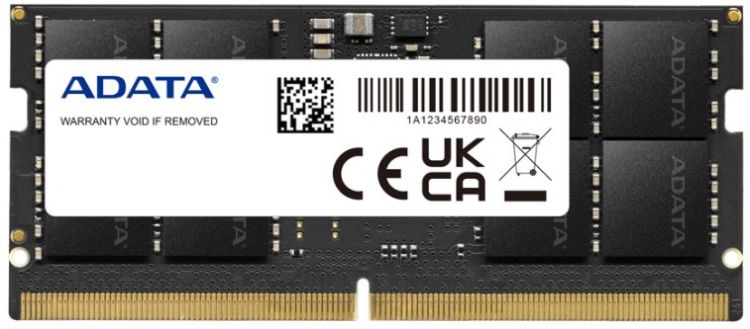 Модуль памяти SODIMM DDR5 32GB ADATA AD5S480032G-S PC5-38400, 4800MHz, CL40, 1.1V, RTL