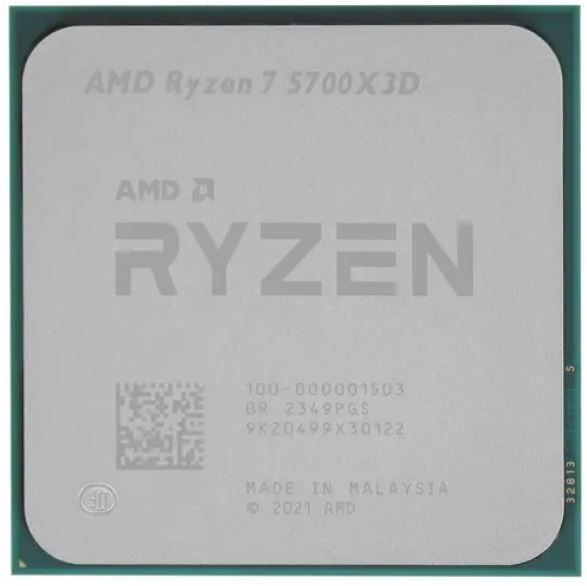 Процессор AMD Ryzen 7 5700X3D 100-100001503WOZ Zen 3 8C/16T, 3-4.10GHz (AM4, L3 96MB, 7nm, 105W TDP) BOX w/o cooler