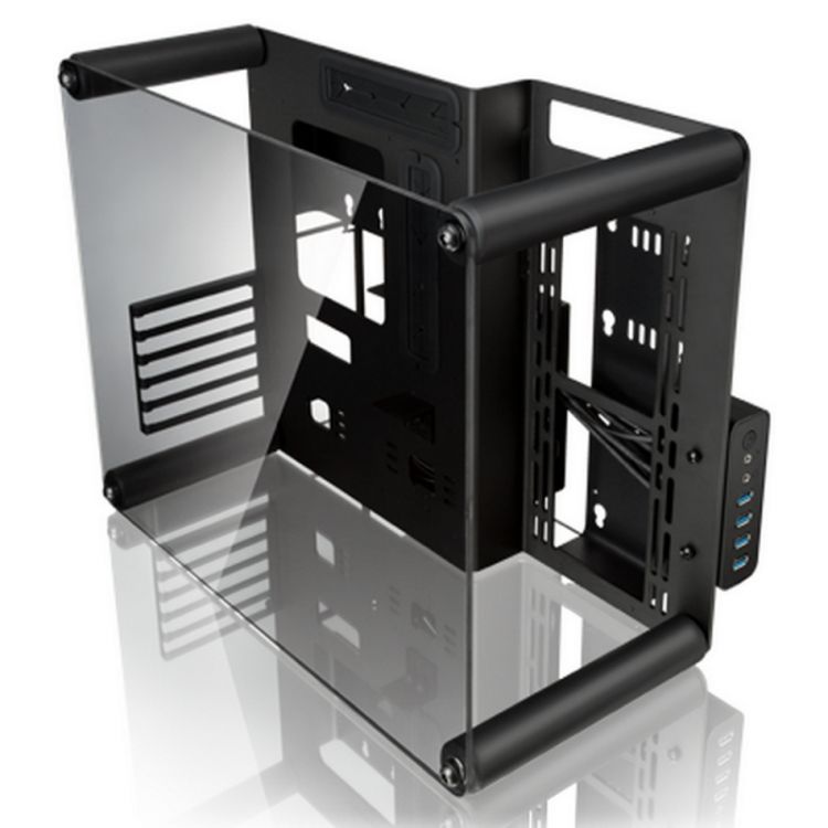 Корпус mATX Raijintek PAEAN M 0R200068 черный, без БП, боковые панели из закаленного стекла, 2*USB 3.0, 2*USB 2.0, audio