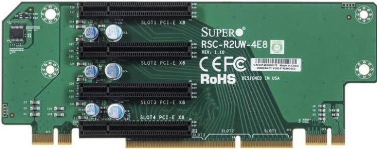  Райзер Supermicro RSC-R2UW-4E8 PCI-E x8, 2U