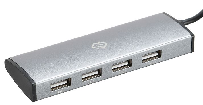 Док-станция Digma DHUB-4USB-C-2.0 4порт. черный