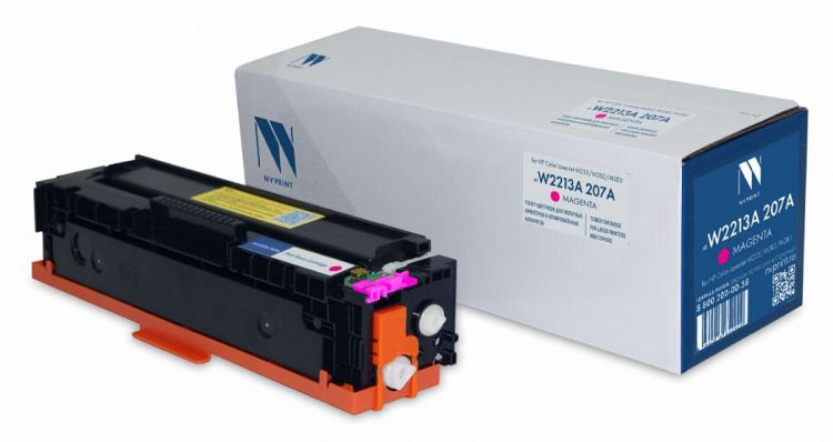 Картридж NVP NV-W2213A-207A-M для HP Color LaserJet M255/M282/M283 (1250k) до версии fw20220729, magenta