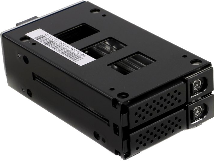 Корзина Procase M2-102-SATA3-BK 2хSATA3/SAS 12G, черный, с замком, hotswap mobie rack module for 2,5 HDD