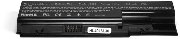 Аккумулятор для ноутбука Acer OEM AC5530 Aspire 5310, 5520G, 5710G, 5930G, 6930G Series. 10.8V 4400mAh PN: AS07B31, AS07B41