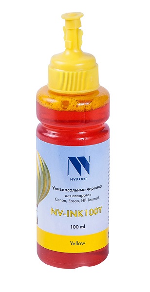 Чернила NVP NV-INK100U yellow для Сanon/Epson/НР/Lexmark (100 ml)