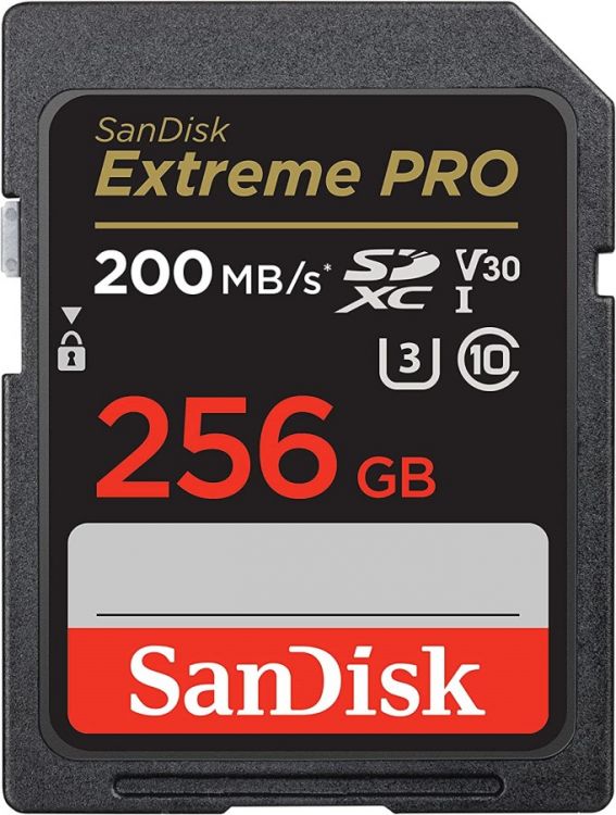   Xcom-Shop Карта памяти SDXC 256GB SanDisk SDSDXXD-256G-GN4IN Extreme Pro UHS-I Class 3 (U3) V30 200/140 MB/s