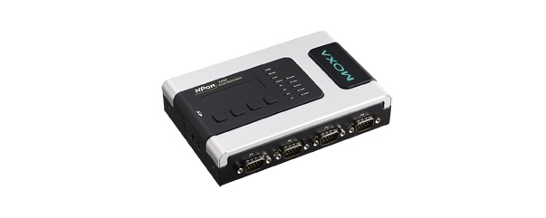 Преобразователи в беспроводной Ethernet  Xcom-Shop Преобразователь MOXA NPort 6450-T 4 Port Terminal Device Server, US Plug, 3 in 1, 10/100M Ethernet, 12-48 VDC, w/o adapter w/o adapter