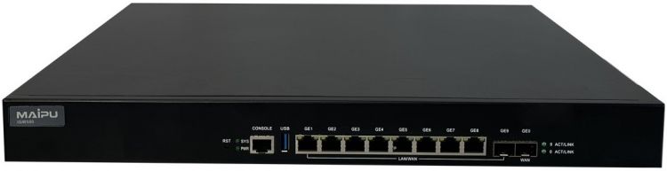 Маршрутизатор Maipu IGW500-1000 22600027 internet gateway, integrated routing, switching, security, access controller, 8*1000M Base-T,2*1000M SFP(cont