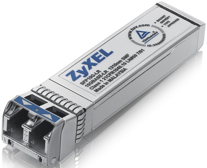 Модуль SFP ZYXEL SFP10G-LR-ZZ0101F single mode, SFP+, Duplex LC, 1310nm, поддержка DDMI, 10 км