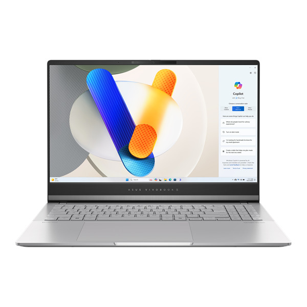 Ноутбук ASUS Vivobook S 15 M5506NA-MA013 90NB14D3-M004S0 Ryzen5 7535HS/16GB/1TB SSD/Radeon Graphics/15.6 3К OLED/cam/BT/WiFi/noOS/Cool Silver