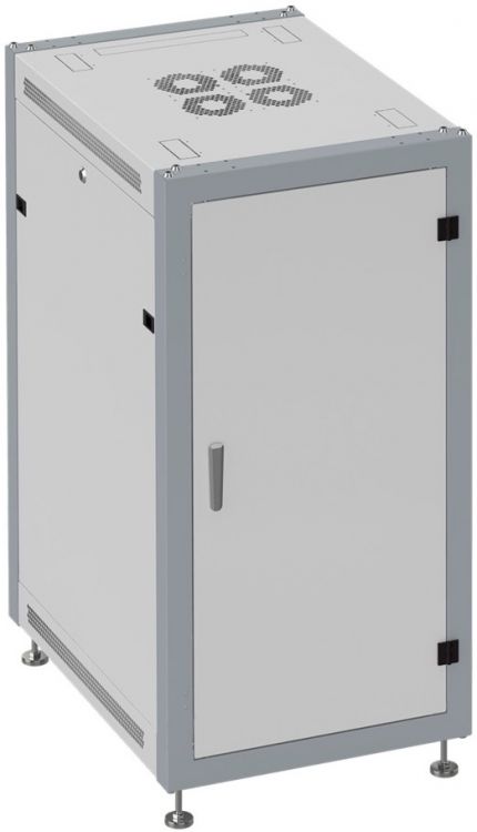 Шкаф напольный 19, 18U SYSMATRIX SL 6818.722 600x800x935mm (ШхГхВ) передняя дверь сплошная металлическая, задняя дверь сплошная металлическая, поворо