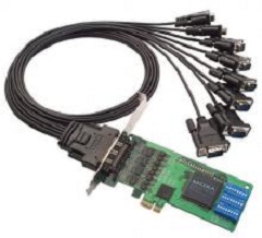 Мультипортовые платы для шины PCI Express Плата MOXA CP-118EL-A w/o Cable 8-port RS-232/422/485, PCI Express, 921.6 Kbps