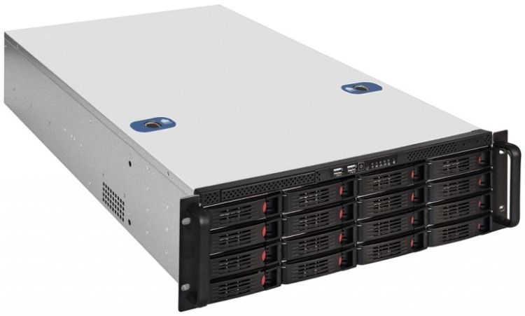 Корпус серверный 3U Exegate Pro 3U660-HS16 EX281301RUS RM 19,глубина 660, БП 2U-700ADS,16*HotSwap, USB
