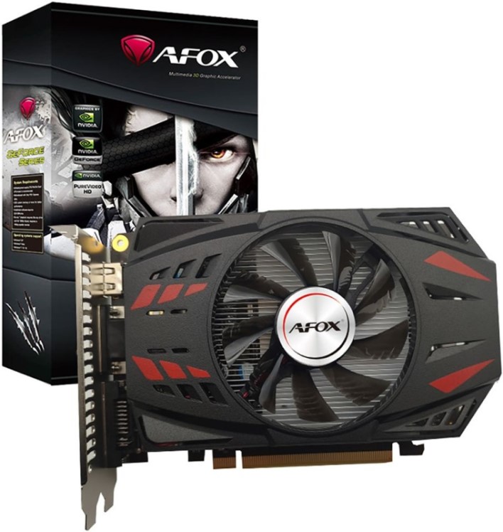 Видеокарты PCI-E Afox  Xcom-Shop Видеокарта PCI-E Afox GeForce GT 730 (AF730-2048D5H5-V2) 2GB GDDR5 128bit 40nm 700/1600MHz VGA DVI-D HDMI RTL