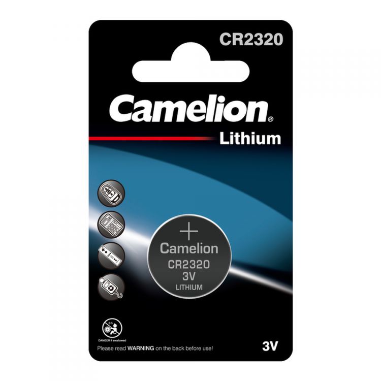 Батарейка Camelion CR2320-BP1 CR2320, 3 В, 130 мА.ч, 1 шт в упаковке (3611)