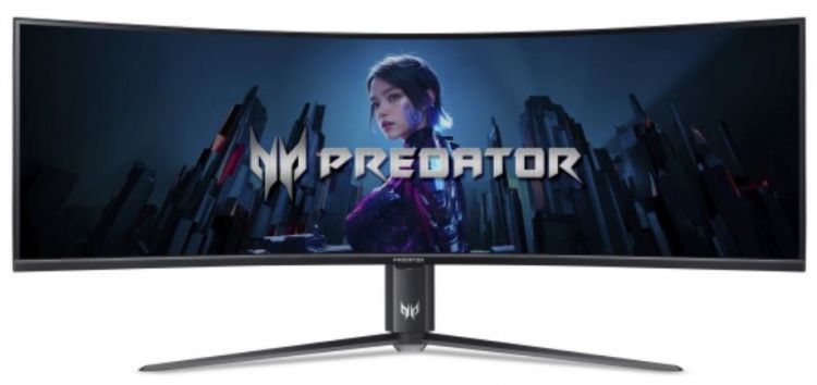 Монитор 57 Acer Predator Z57bmiiphuzx UM.NZ7EE.001 black, VA, 7680x2160, 120 Hz, 1ms, 1000cd/m2, 178°/178°, 3000:1, 2xHDMI, DP, TypeC, USB3.2, Audio