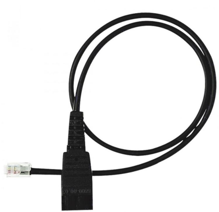 Переходник Jabra 8800-00-37 QD на RJ10, прямой, 50 см для Lucent Callmaster V, VI, Cisco 79xx and PLX A22