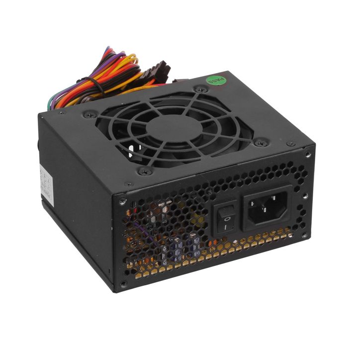 Блок питания SFX Exegate M450 EX234946RUS 450W, black, 8cm fan, 24p+4p, 2*SATA, 1*IDE, FDD