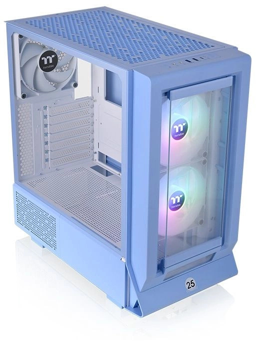 Корпуса Thermaltake Корпус eATX Thermaltake Ceres 350 MX Hydrangea Blue CA-1Z3-00MFWN-00 голубой, без БП, панель из закаленного стекла, 2*USB 3.0, USB Type-C, HD Audio