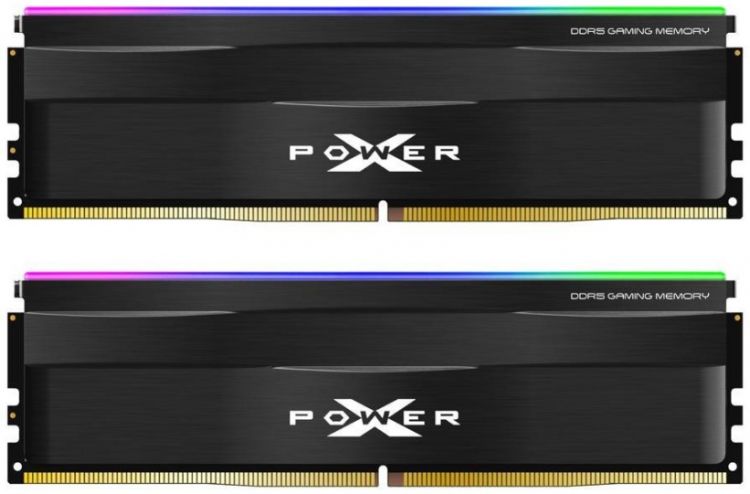 Модуль памяти DDR5 64GB (2*32GB) Silicon Power SP064GXLWU560FDF XPOWER Zenith RGB PC5-44800 5600MHz CL40 1.25V black